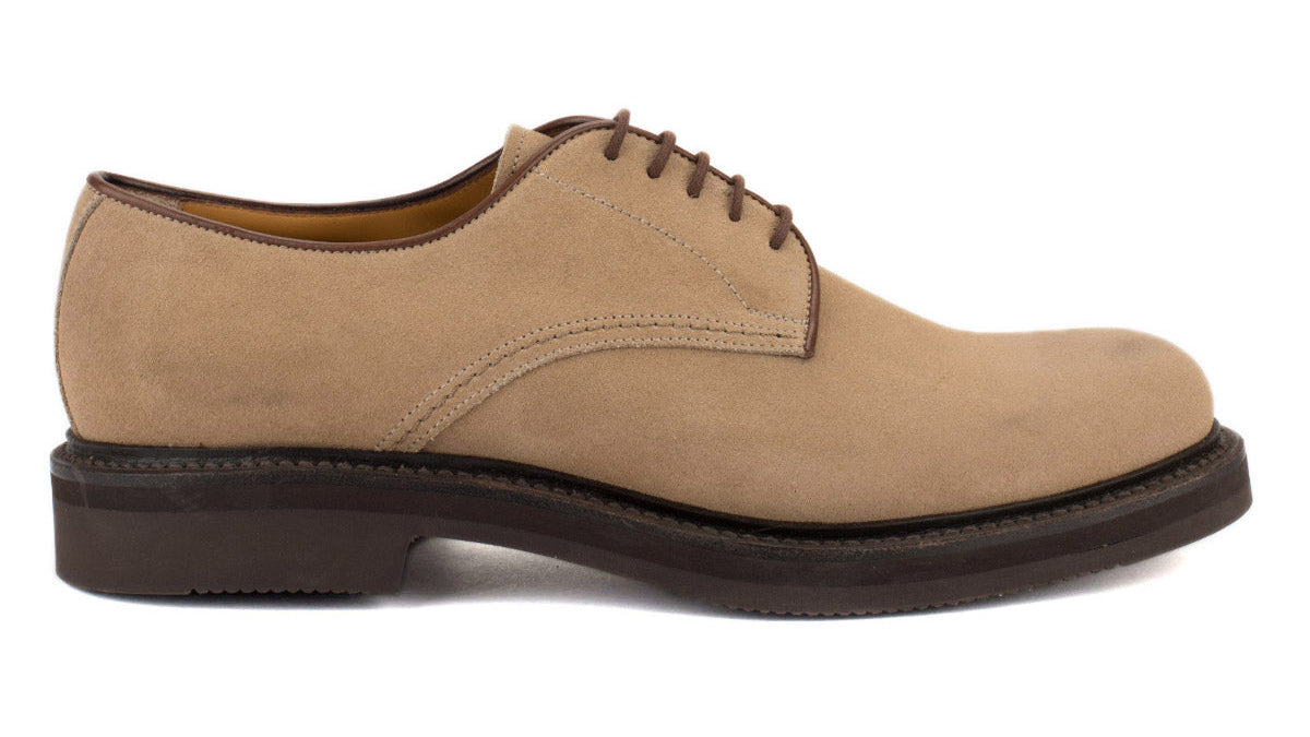 Ettore 1160 Derby Sand Suede Leather