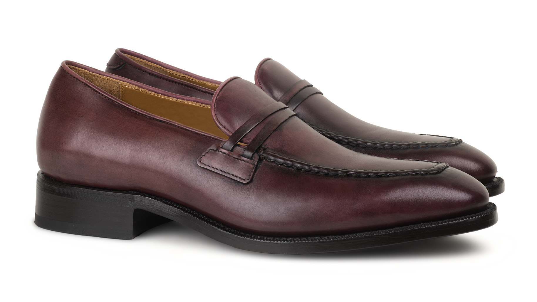 Penny Loafer 043 Wine - Goodyear welted