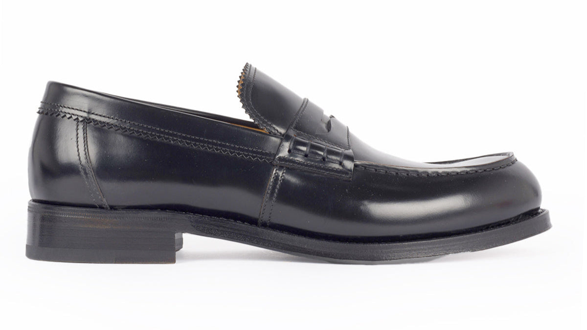 1032 Ugo Penny Loafer Calfskin Leather Oldbox Black