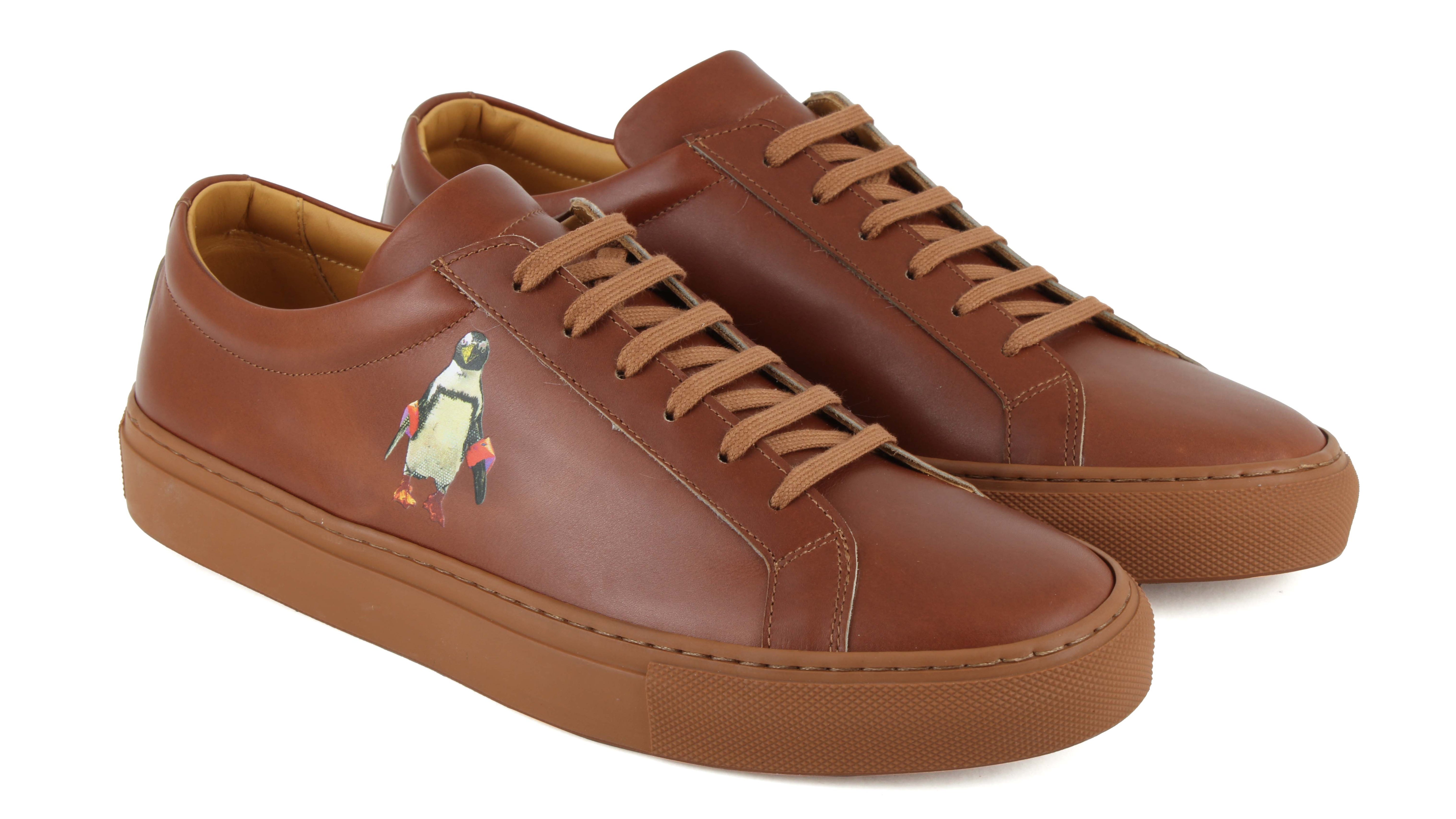 Penguin Brown Sneaker by Robert Hilmersson Collab