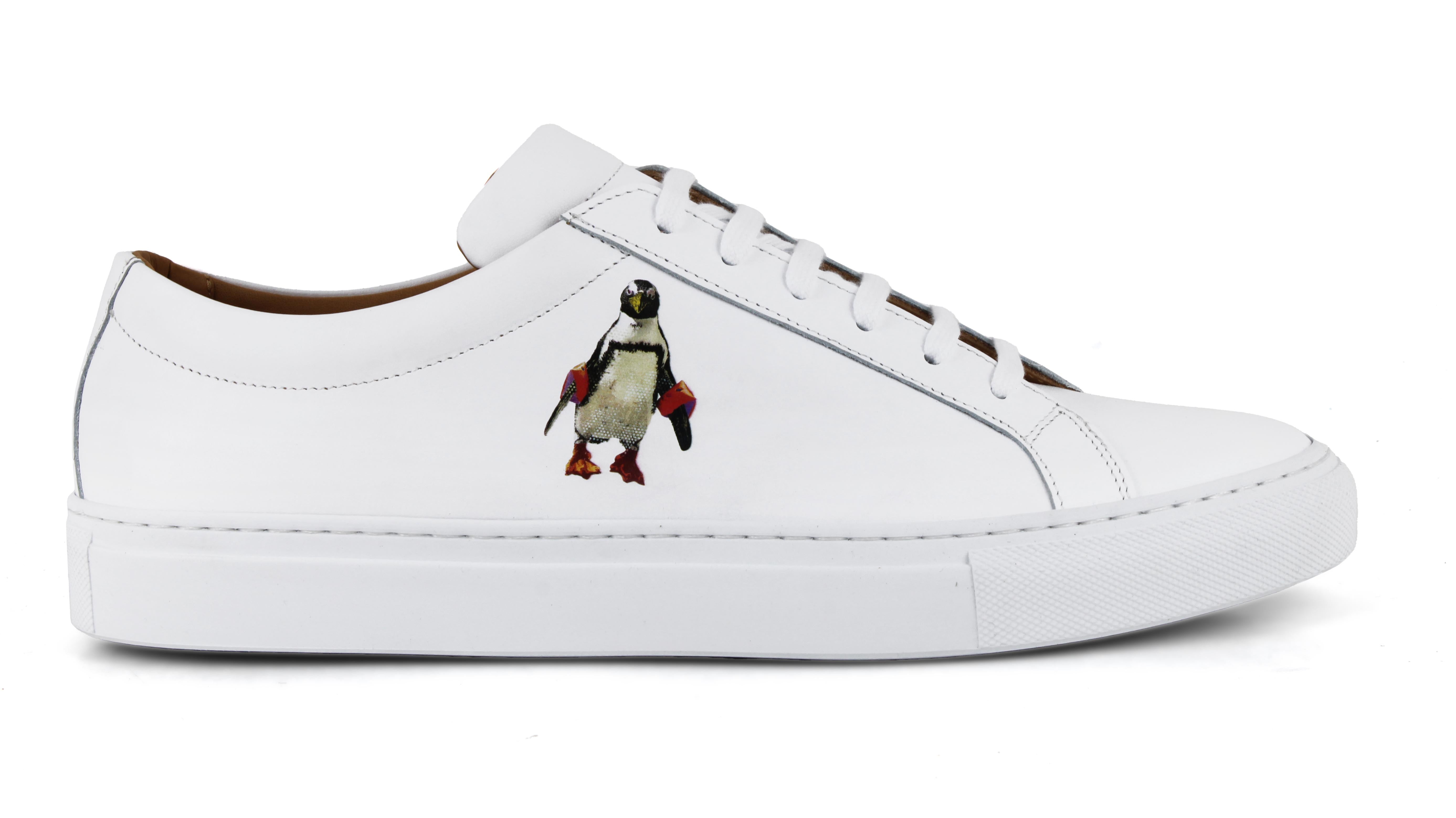 Penguin White Sneaker by Robert Hilmersson Collab