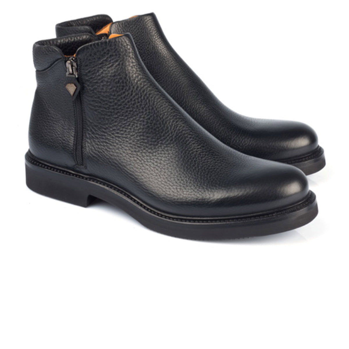 1168 Amterdam Rough Nero Double Zip