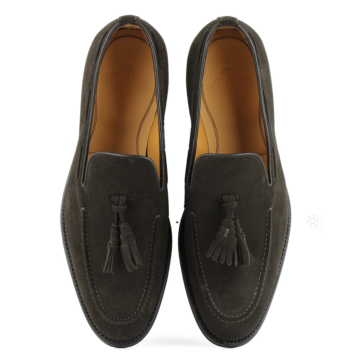 701 Enzo Tassels Loafer <br> Suede Leather Mocca