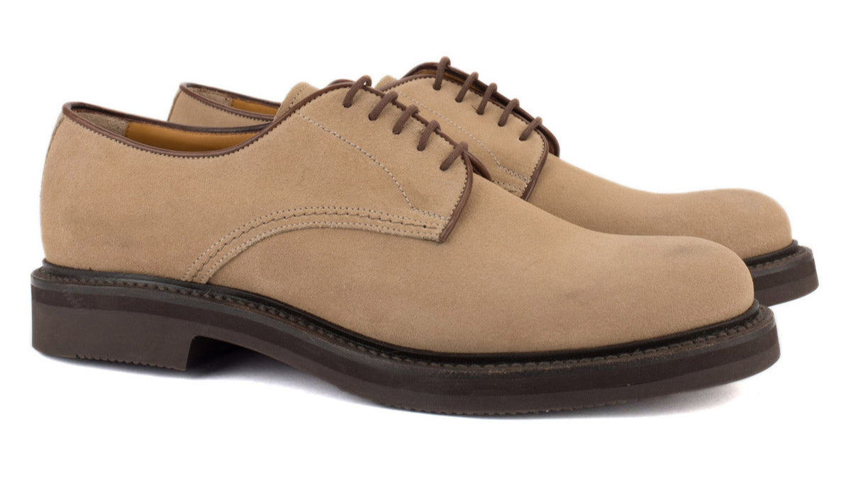Ettore 1160 Derby Sand Suede Leather