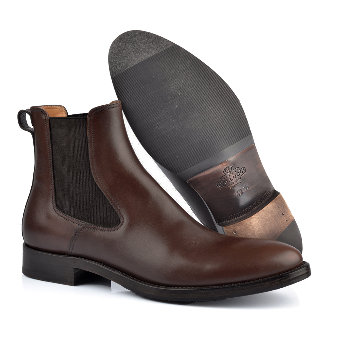 1214 Rossano Chelsea Boot Calfskin Leather Dark Brown