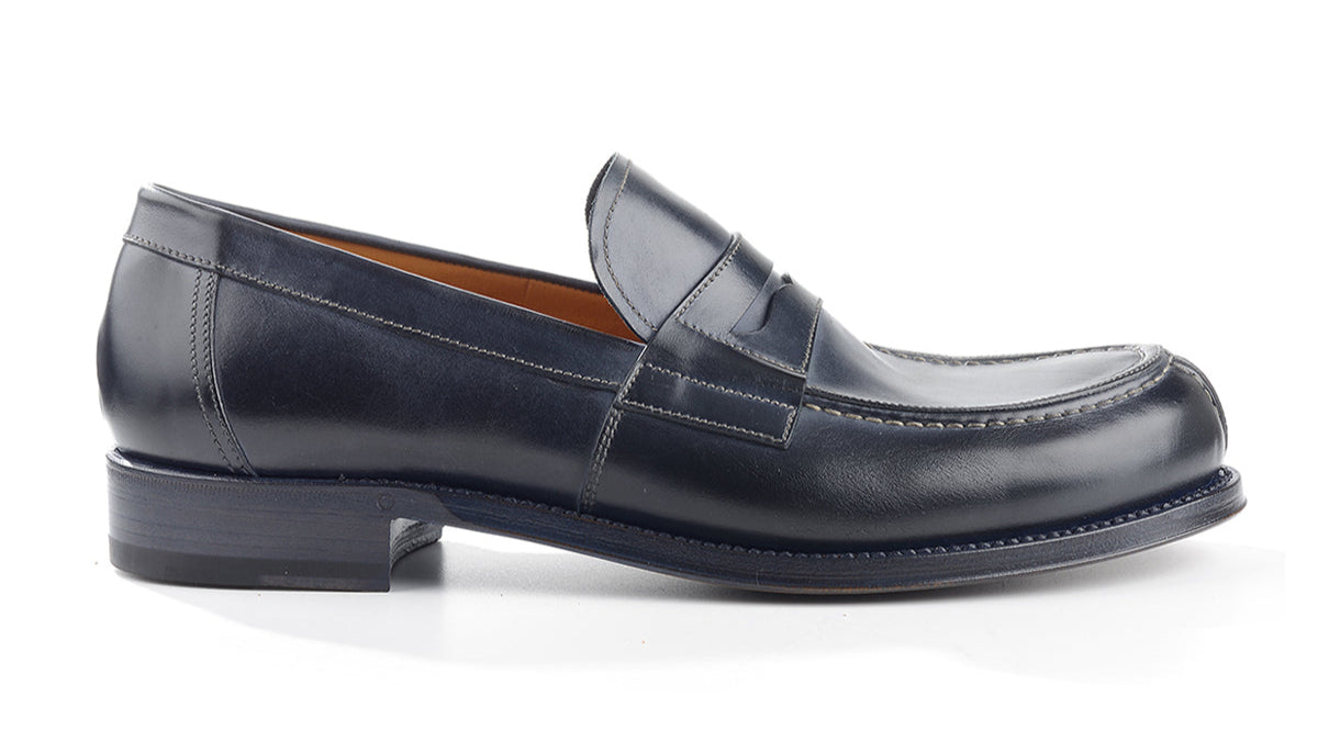 1032 Ugo Penny Loafer Calfskin Leather Blue