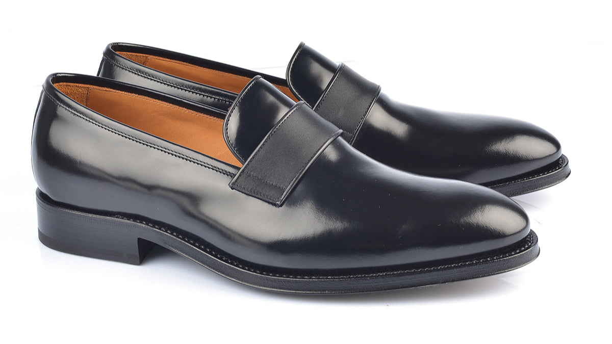 852 Vittorio Slip-on Calfskin Leather Black