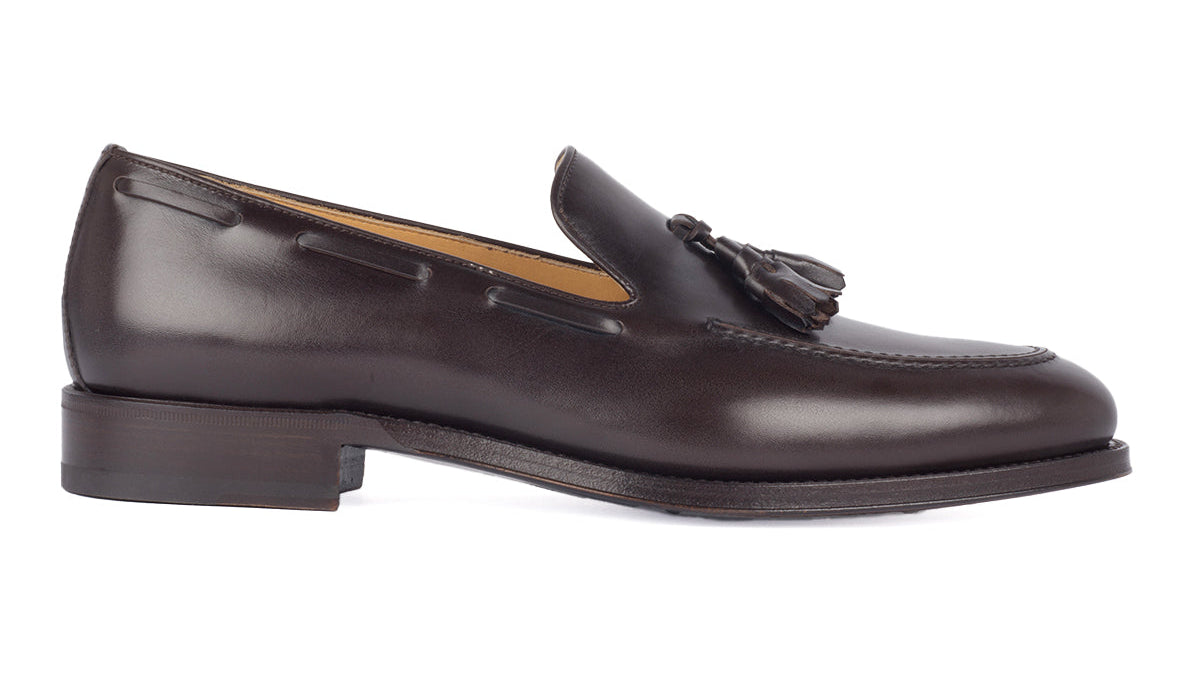 701 Enzo Tassels Loafer Calfskin Leather Dark Brown