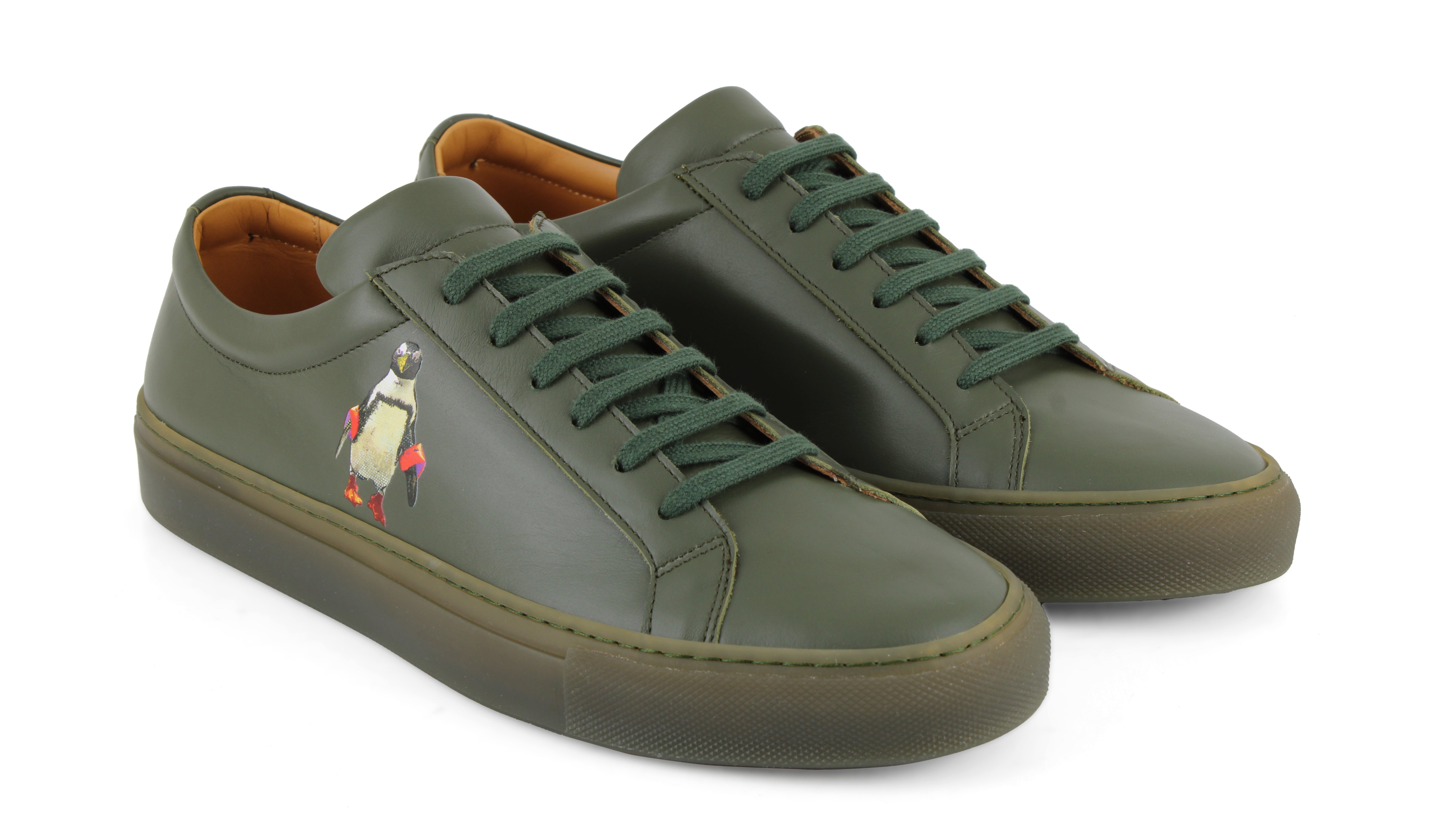 Penguin Green Sneaker by Robert Hilmersson Collab